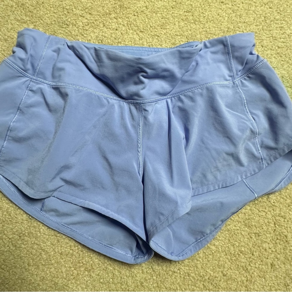 Lululemon Athletica Blue Athletic Shorts Moisture-Wicking Lightweight